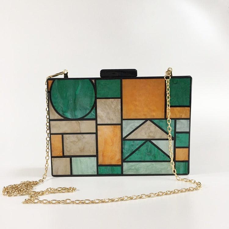 Pochette Mondrian : la quintessence du style minimaliste - CHICAGIRLSHOP