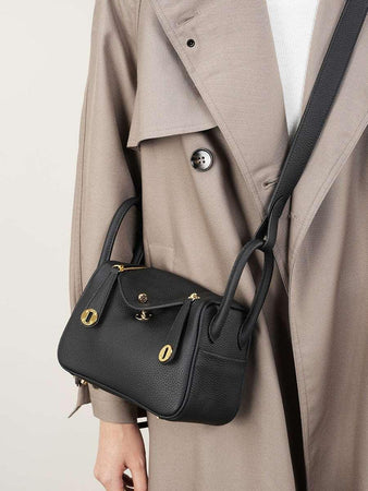 Sac bandouliere en cuir vertiable, petit sac tendance