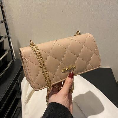 Girls Bag Summer Bag New Hand Carrying Fashion Lingge Chain Messenger …